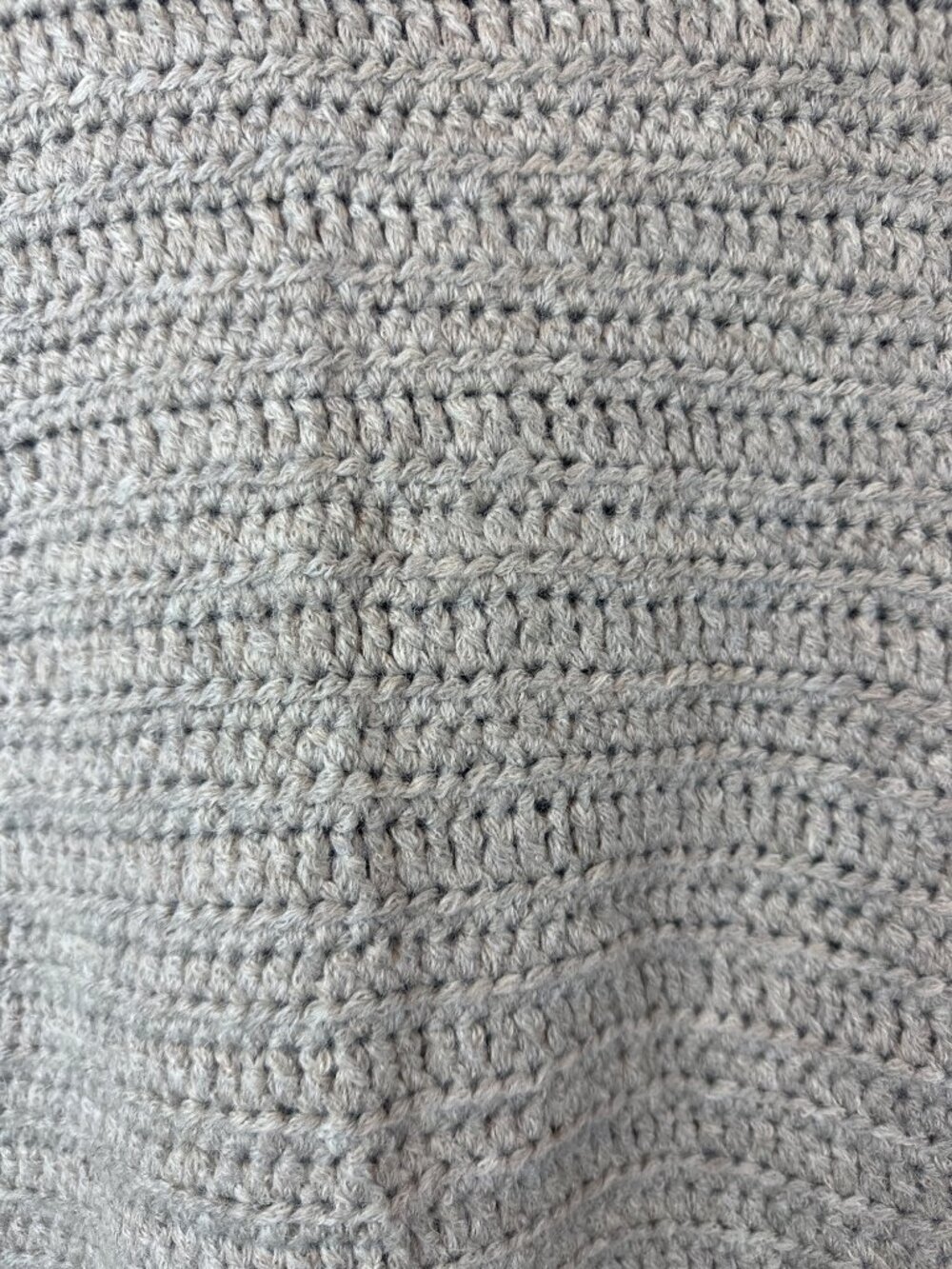 Eileen Fisher 2X 100% Baby Alpaca Knit Sweater Poncho Taupe Beige Peru - Picture 5 of 12